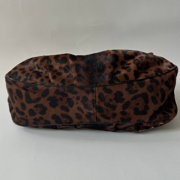 FENDI CHEETAH LEOPARD PONY HAIR MIA FLAP MAMA FOREVER - Picture 6 of 16